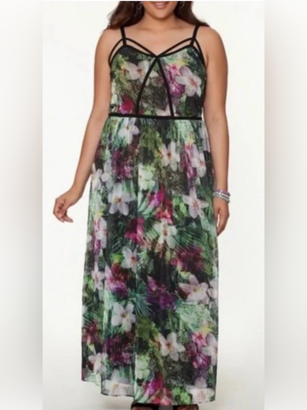 Two floral Lane Bryant Dresses for one price!